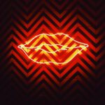 lip flip neon sign of lips
